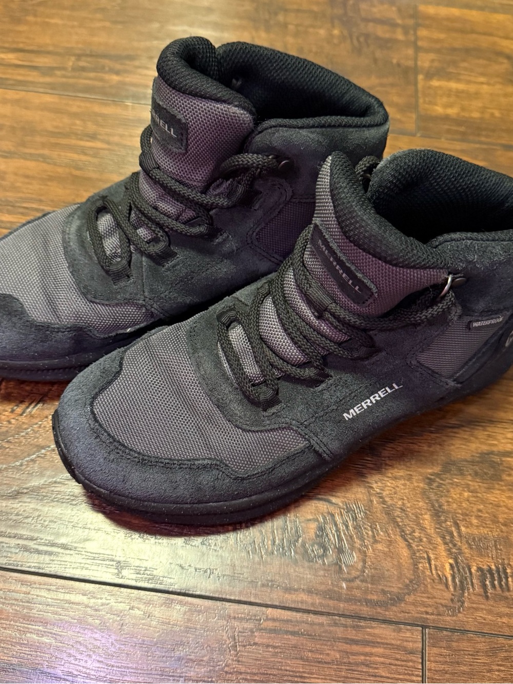 Merrell Kids Ontario 85 Waterproof Boots Size 3.5 youth Outdoor Trail Shoes Hike - Picture 5 of 11